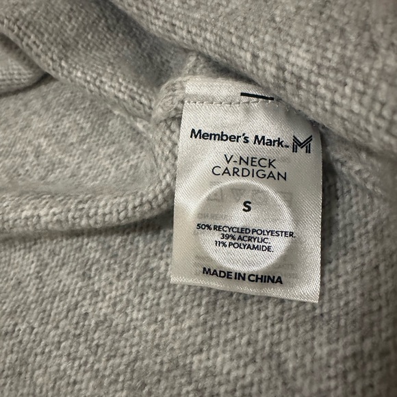 NWT Heather Gray Knit Cardigan Sweater- Hip Length - Size Small - Picture 9 of 9